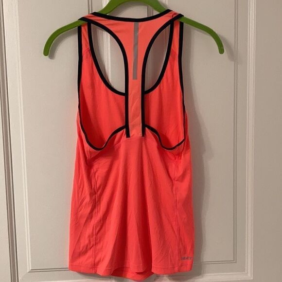 New Balance Neon Pink Running Racer Back Tank with Reflective Strip. SZ Small. - Picture 3 of 4